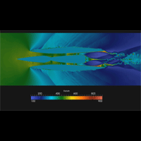Scramjet at MACH 2 temperature