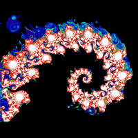 Thermal exchange of gas and a fractal shaped obstacle